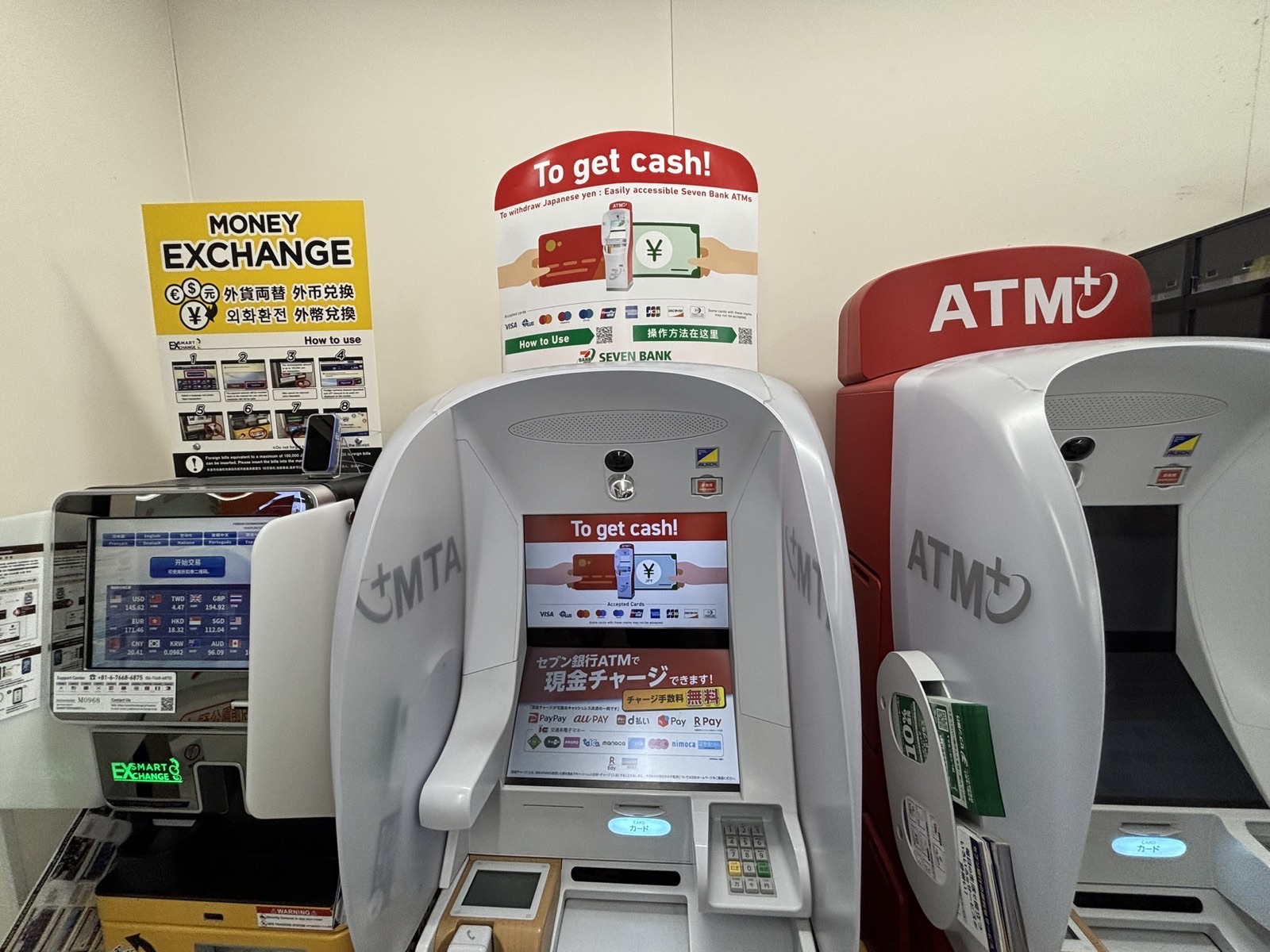 Currency exchange machines